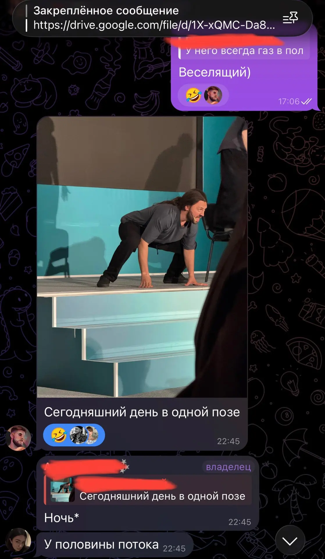 Изображение из сообщения канала
