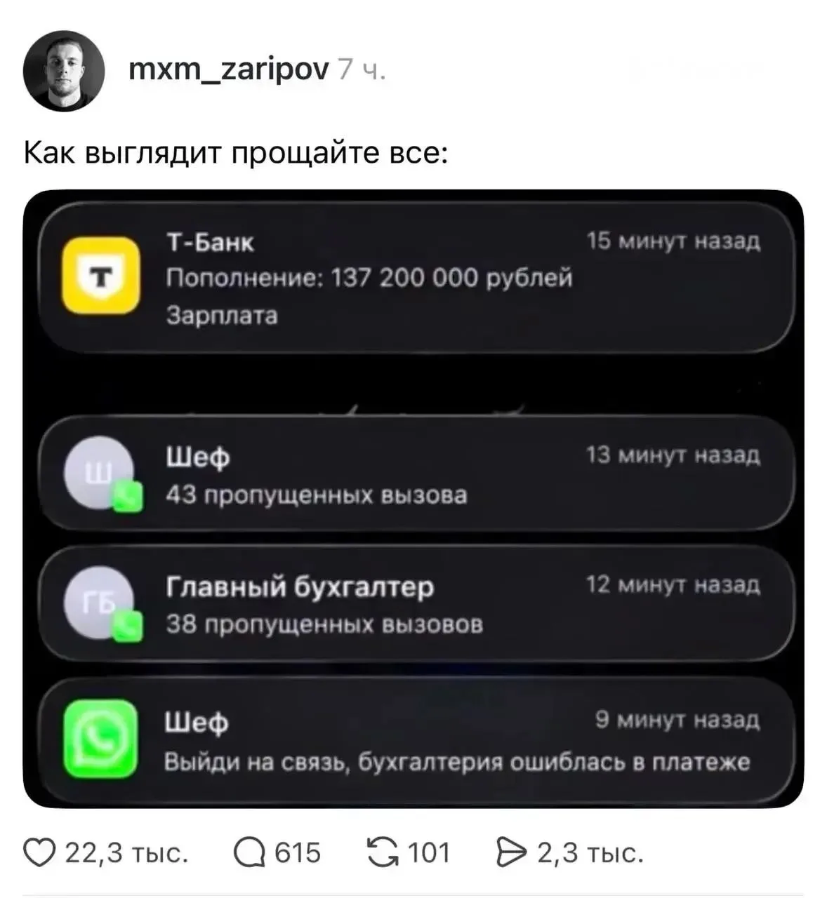Изображение из сообщения канала