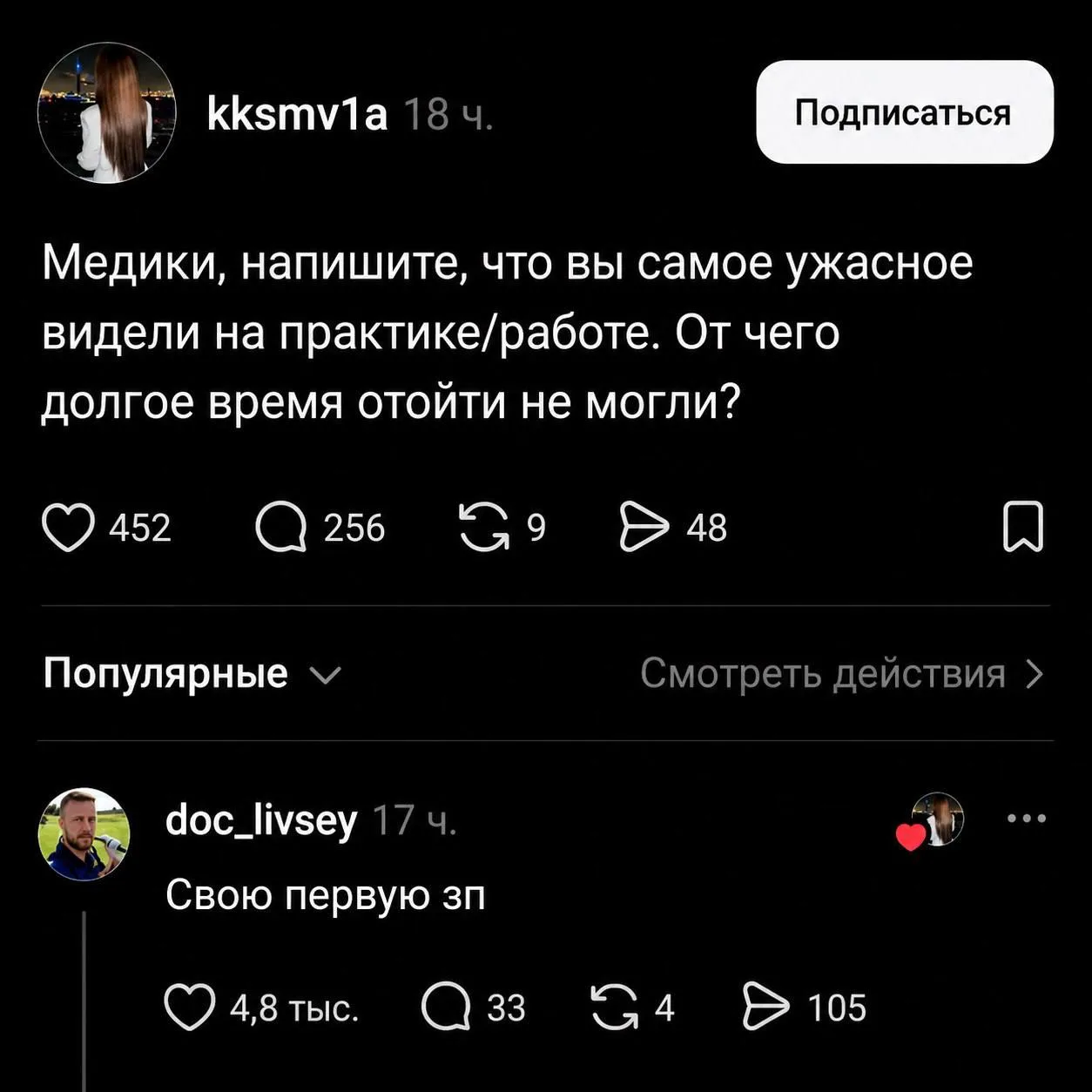 Изображение из сообщения канала