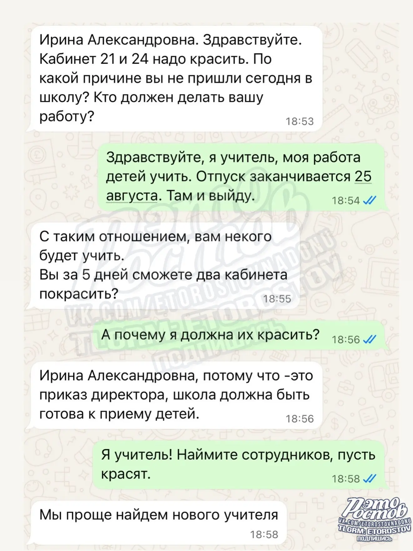Изображение из сообщения канала