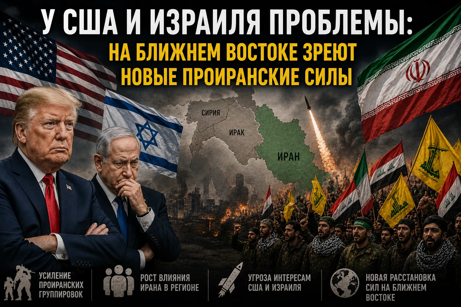 У США и Израиля проблемы: на Ближнем Востоке зреют новые проиранские силы — Пушков
