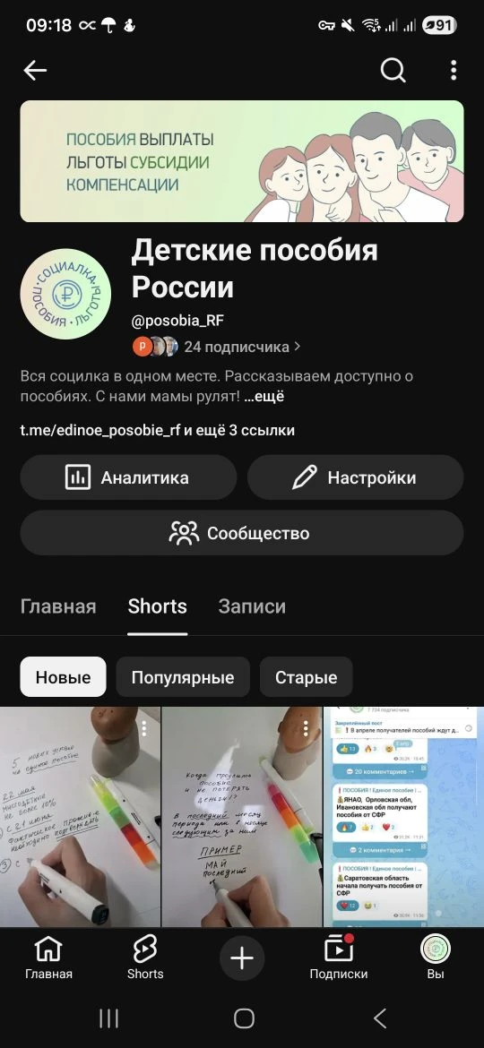 Изображение из сообщения канала