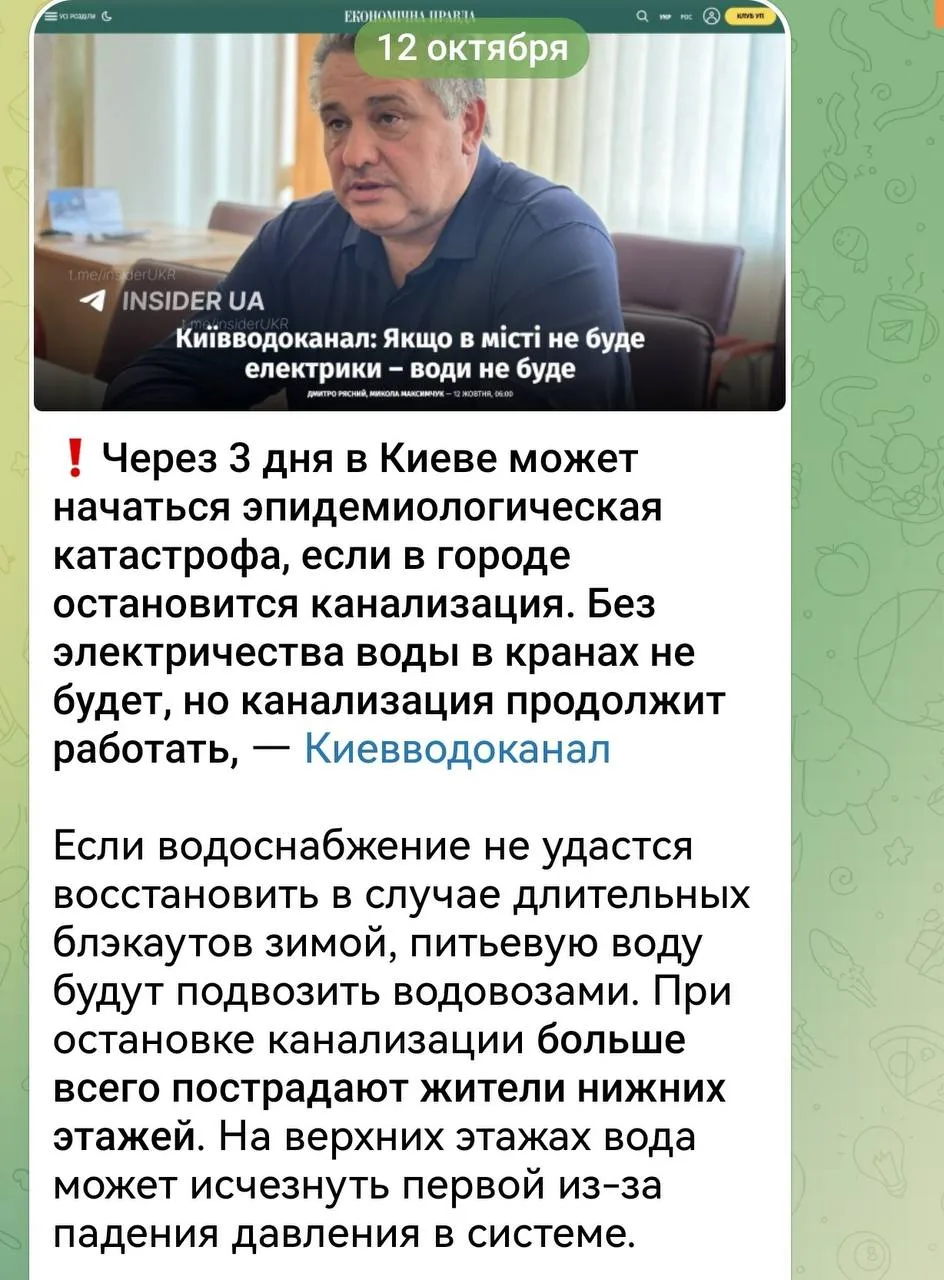Изображение из сообщения канала