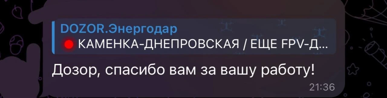 Изображение из сообщения канала
