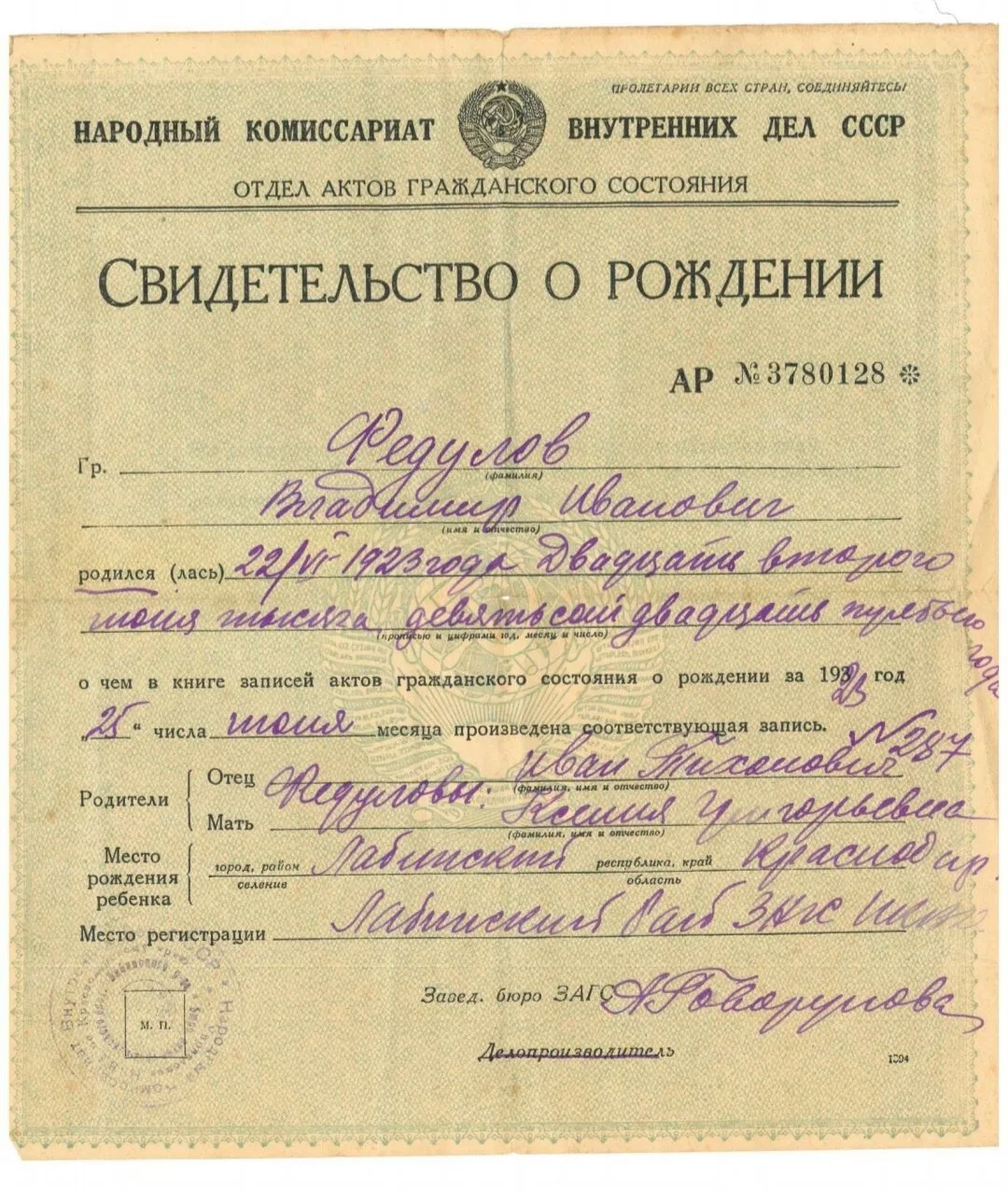 Изображение из сообщения канала