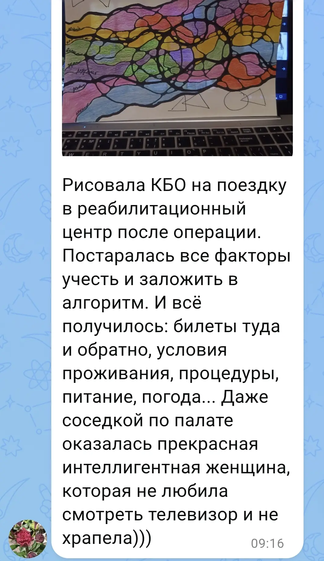 Изображение из сообщения канала