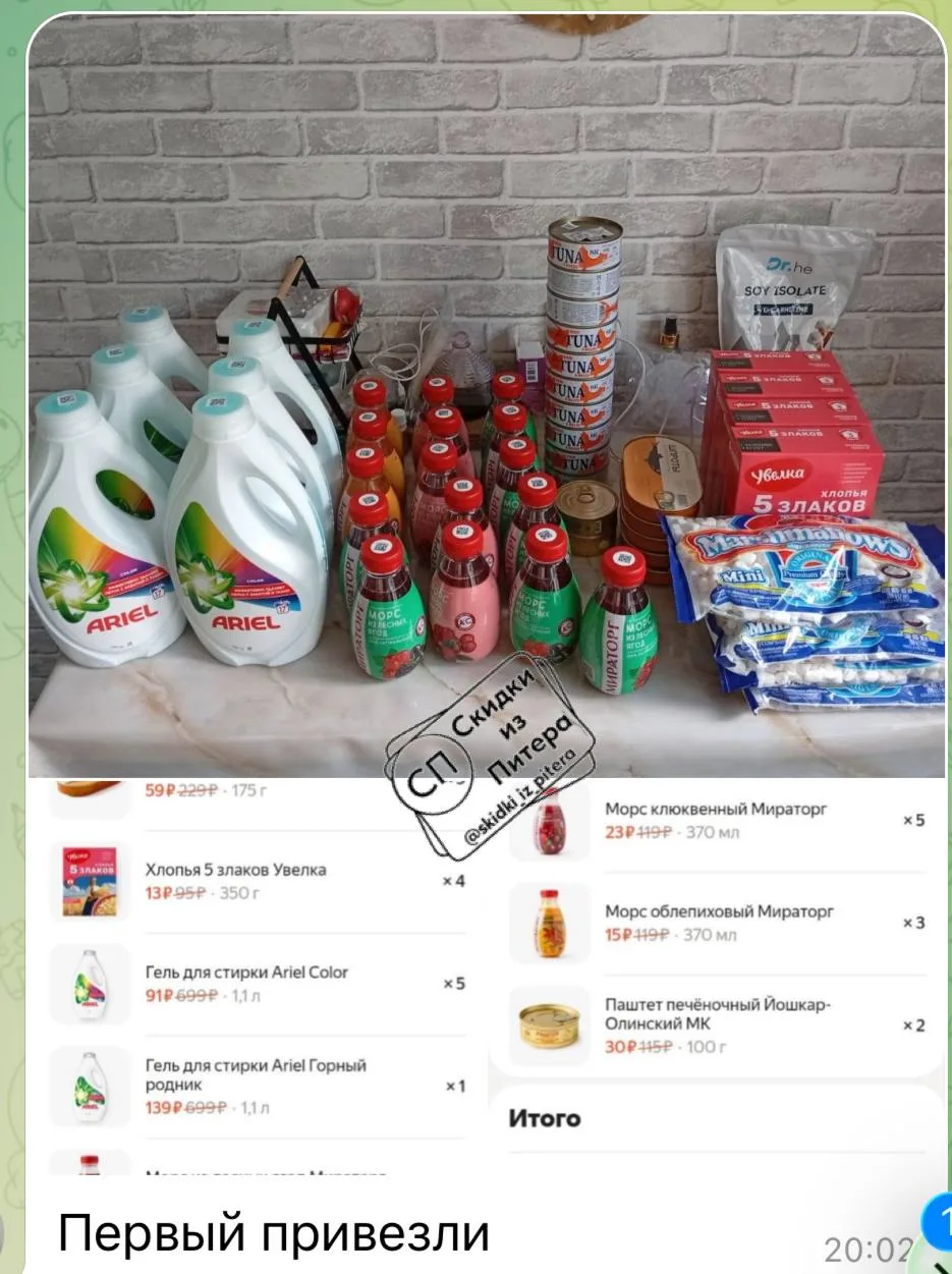 Изображение из сообщения канала