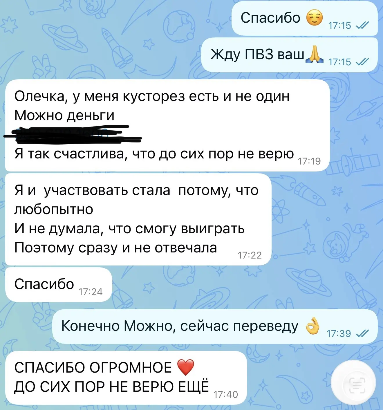 Изображение из сообщения канала