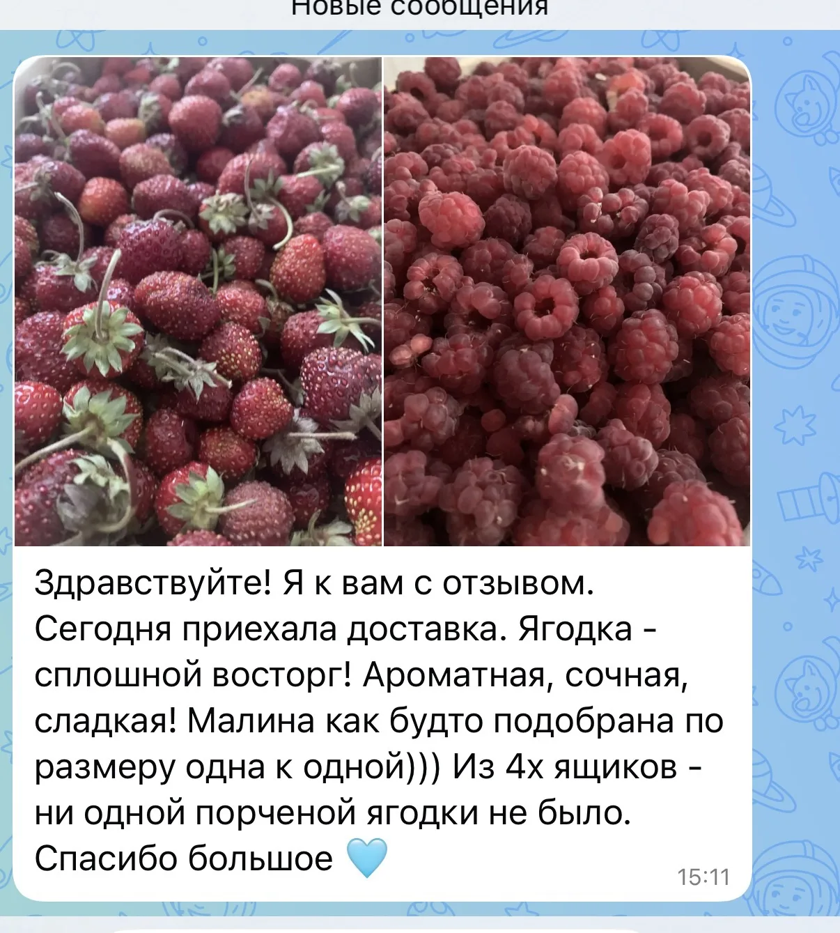 Изображение из сообщения канала