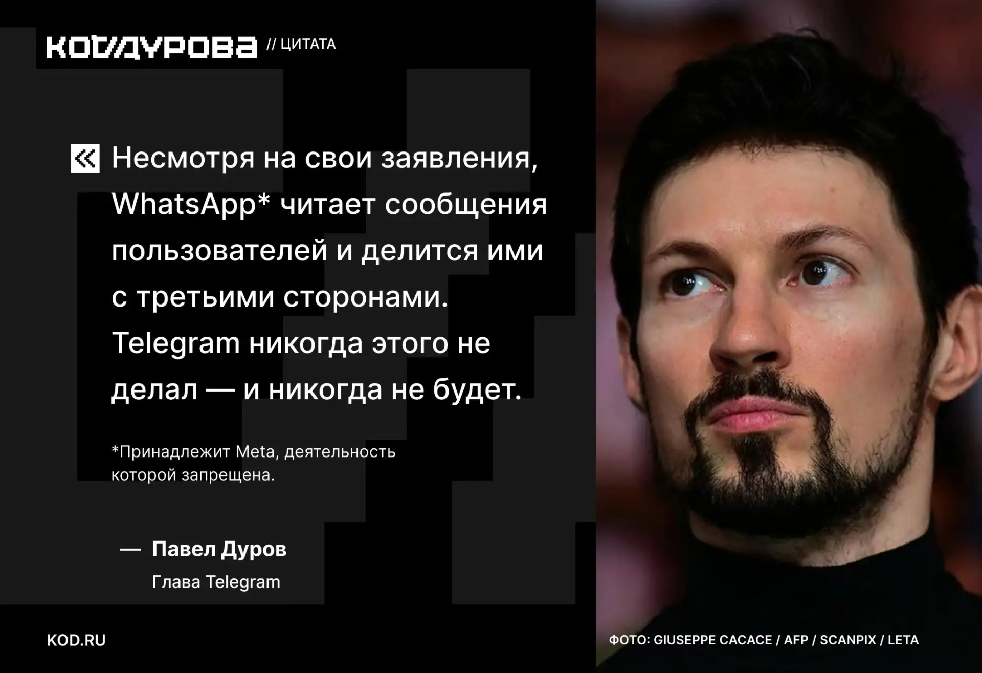 Изображение из сообщения канала