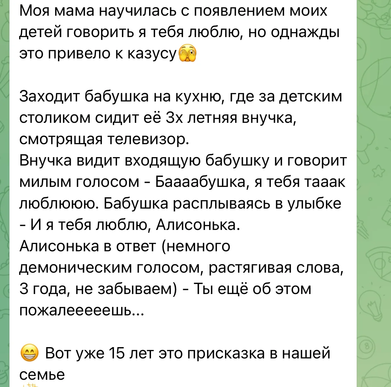 Изображение из сообщения канала