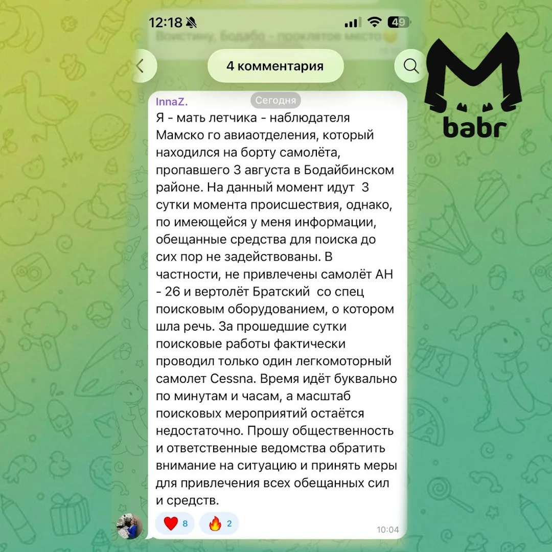 Изображение из сообщения канала