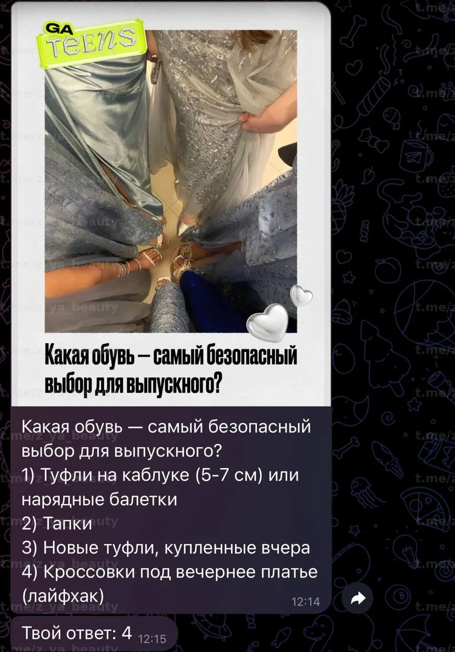 Изображение из сообщения канала