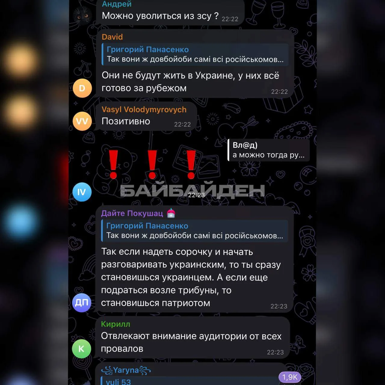 Изображение из сообщения канала