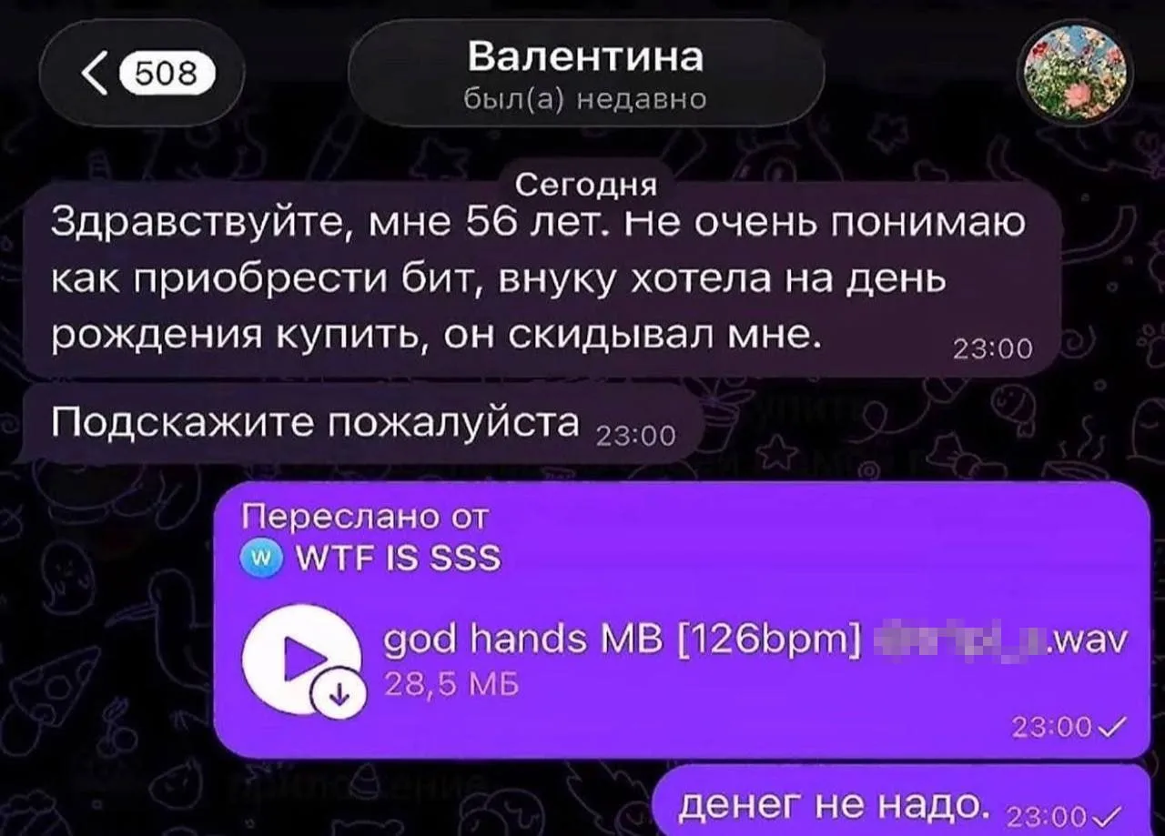 Изображение из сообщения канала