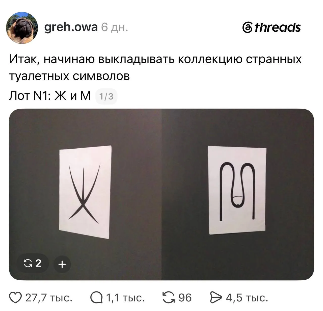 Изображение из сообщения канала