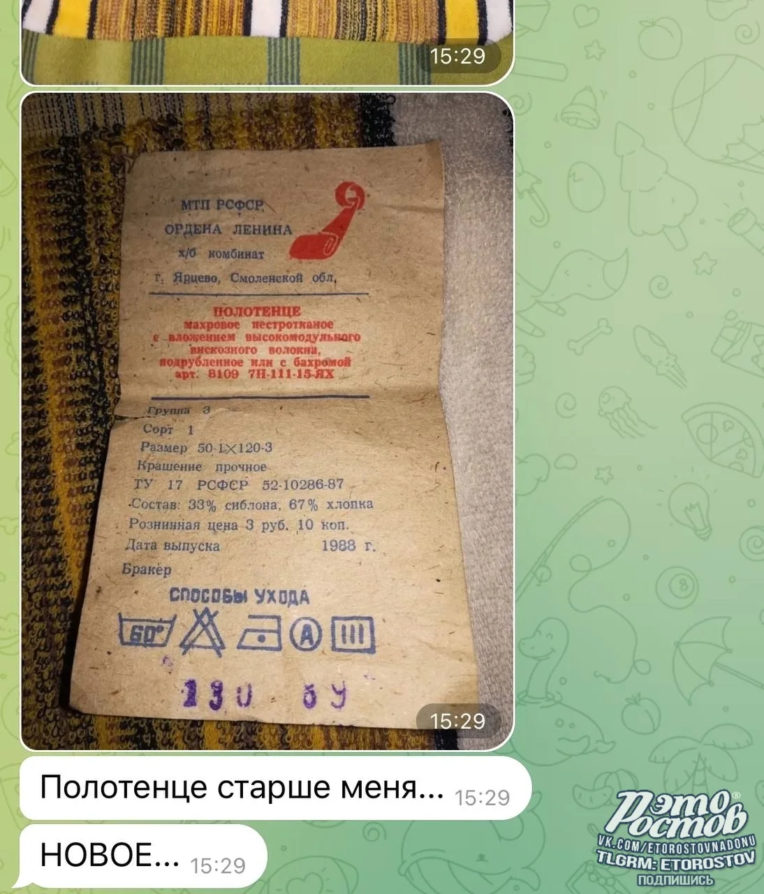 Изображение из сообщения канала