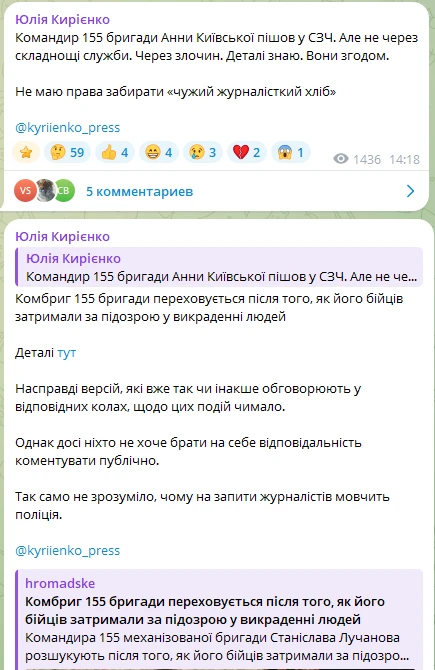 Изображение из сообщения канала