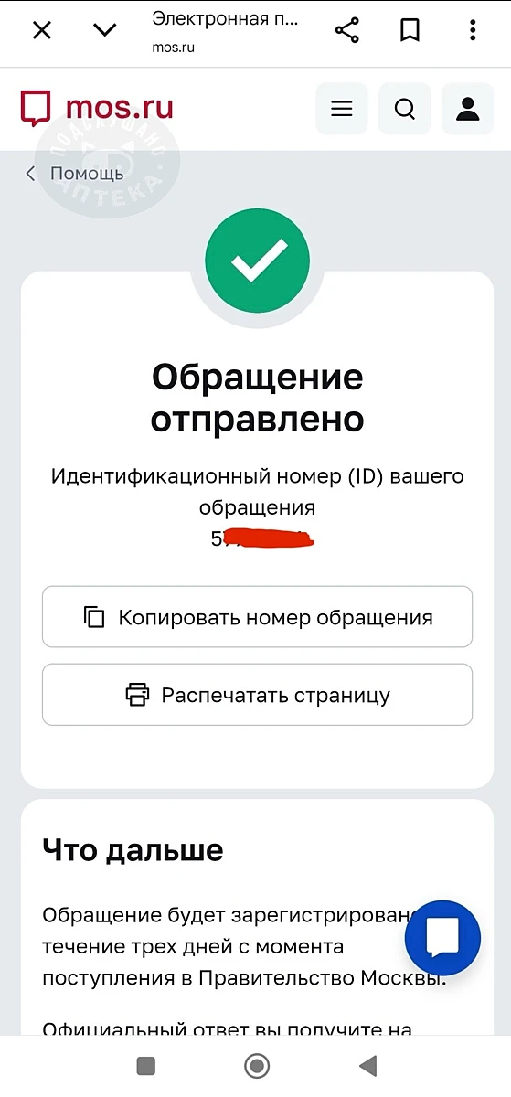 Изображение из сообщения канала