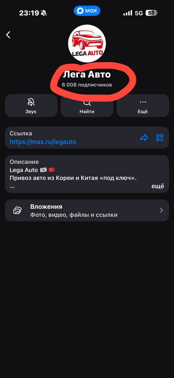 Изображение из сообщения канала