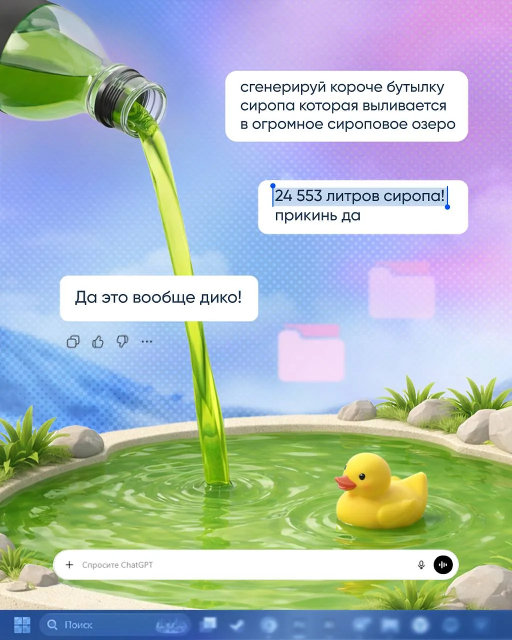 Изображение из сообщения канала