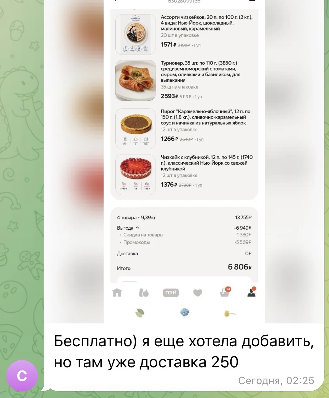 Изображение из сообщения канала