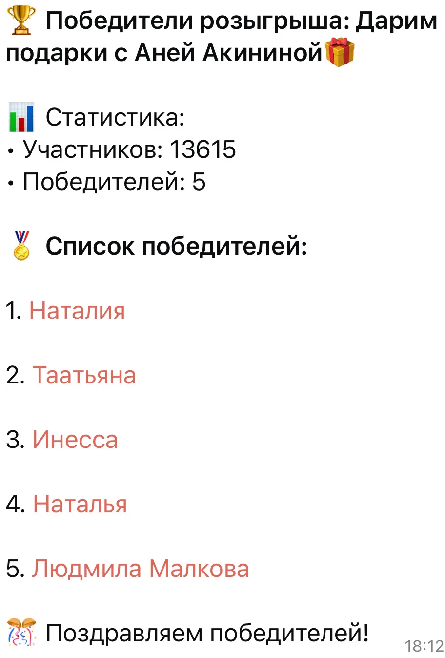Изображение из сообщения канала