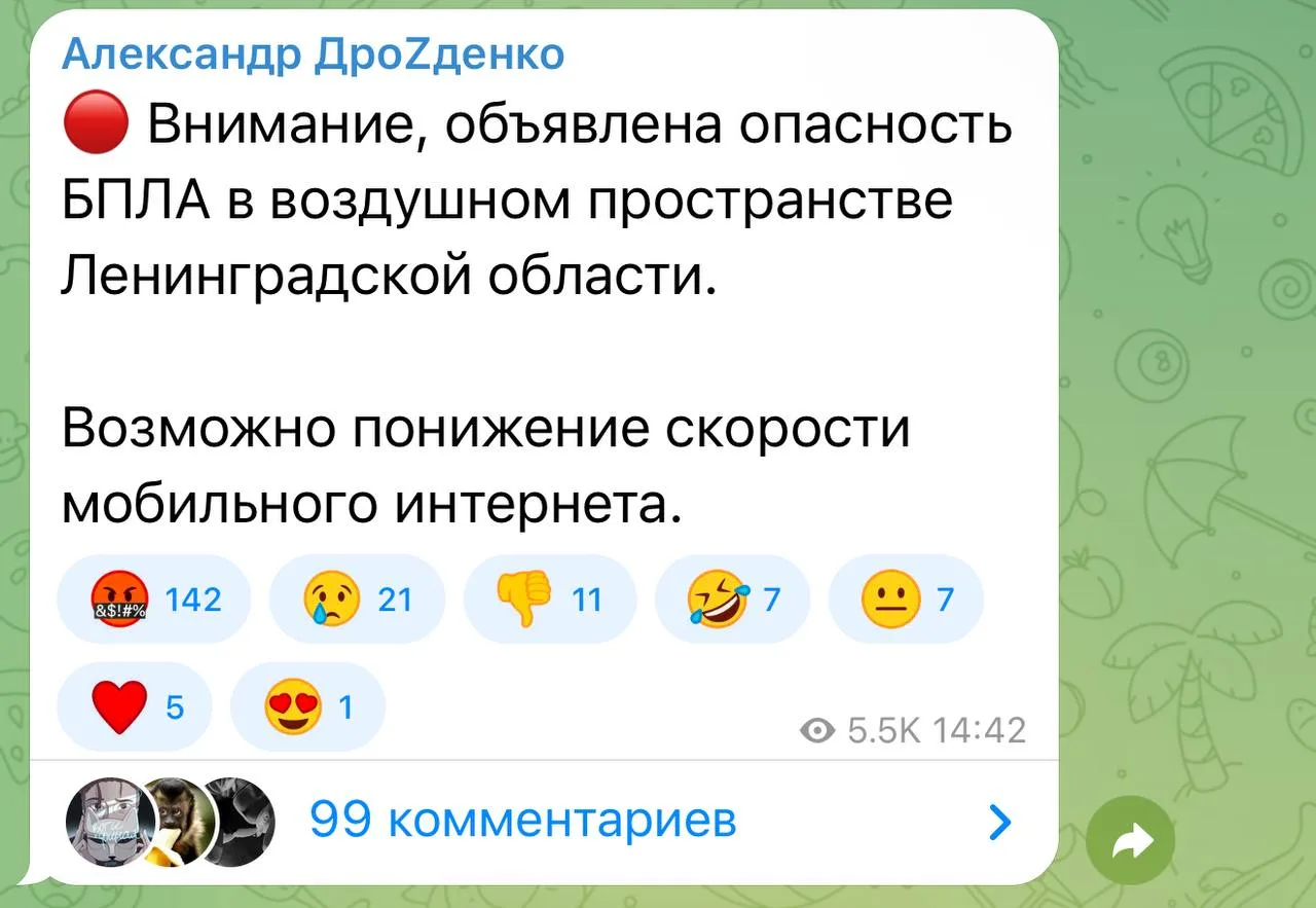 Изображение из сообщения канала