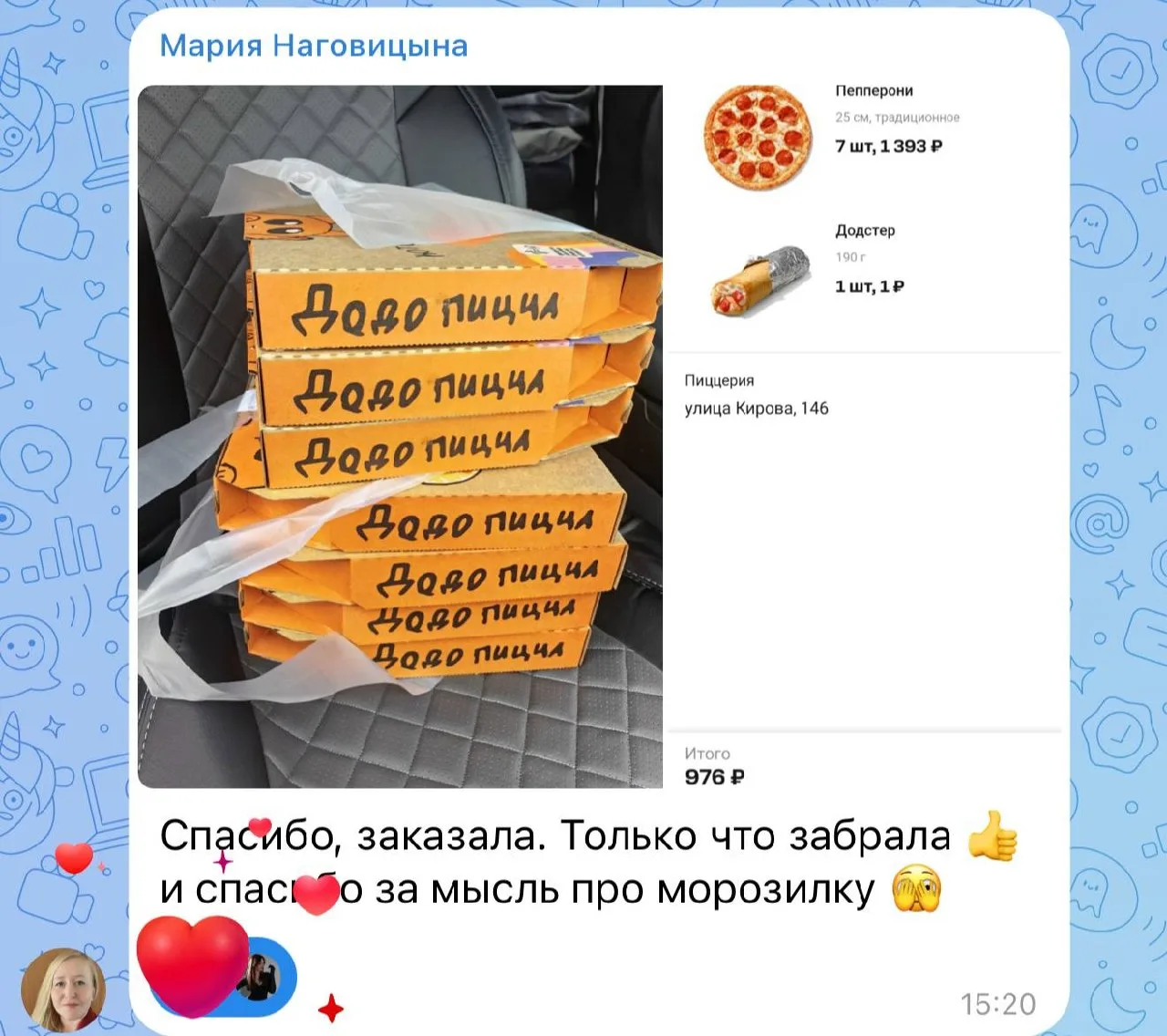 Изображение из сообщения канала