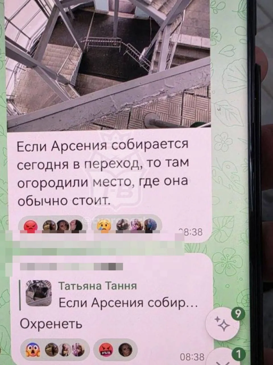 Изображение из сообщения канала