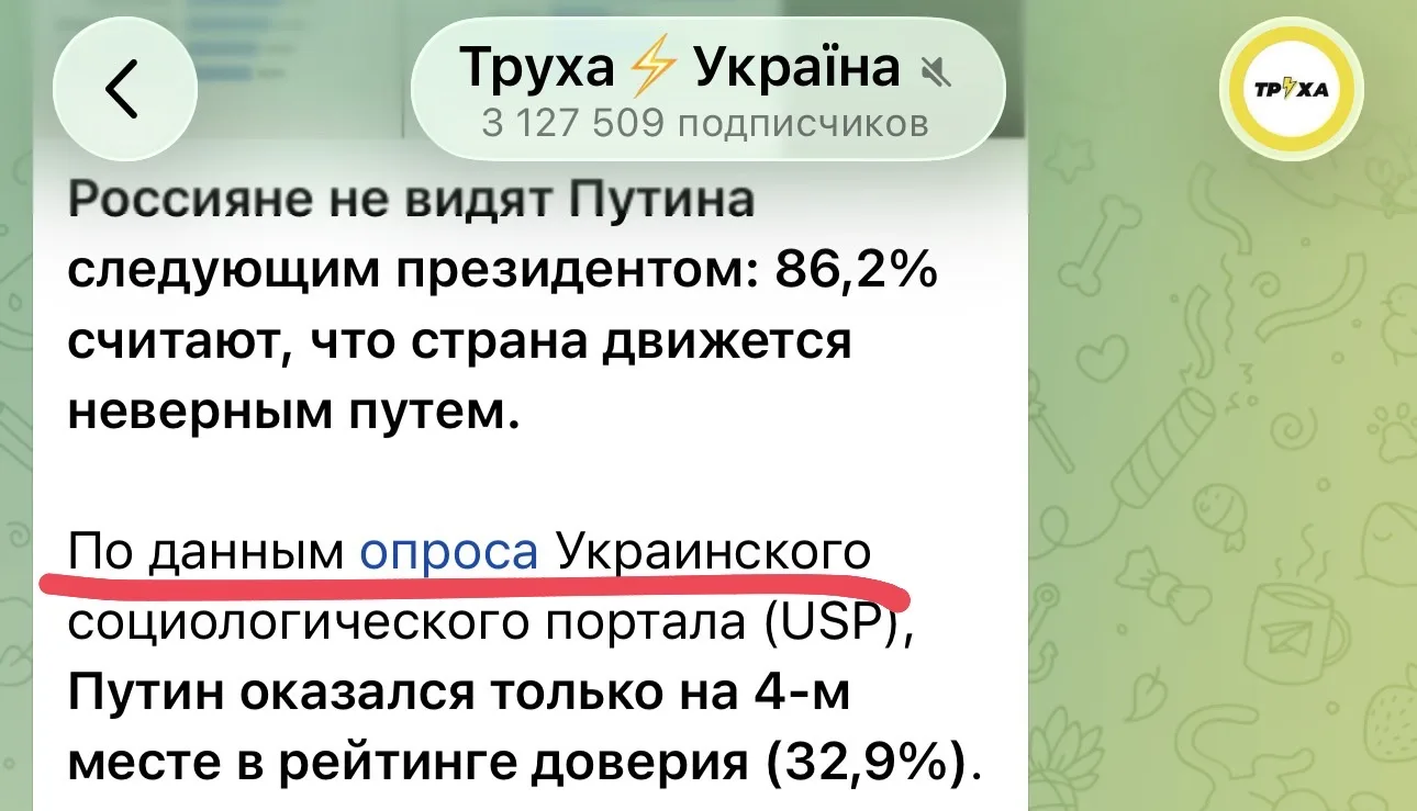 Изображение из сообщения канала