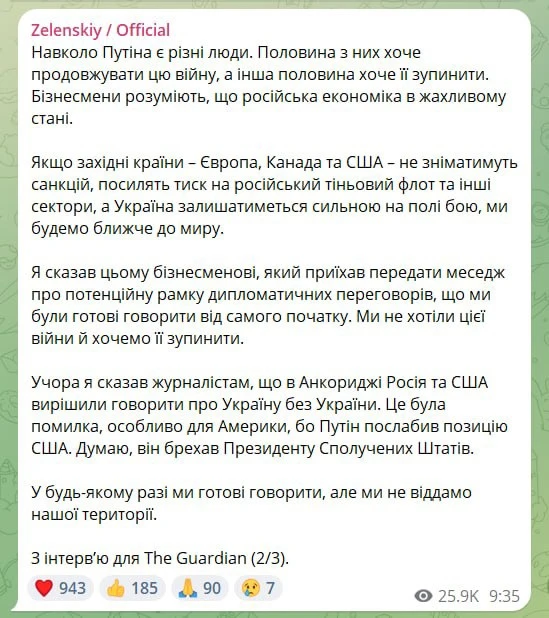 Изображение из сообщения канала