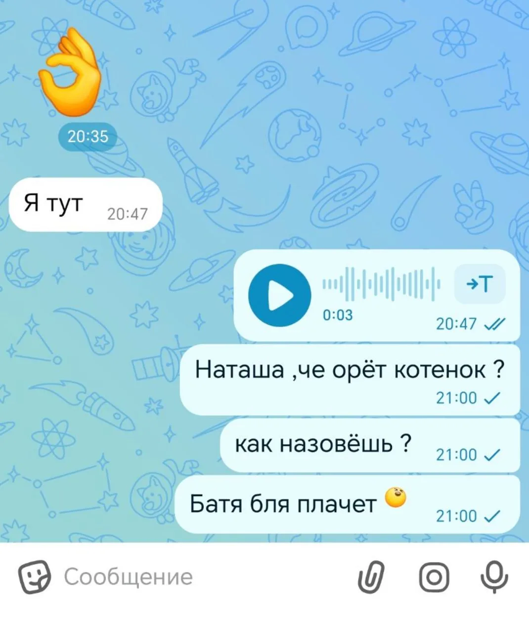 Изображение из сообщения канала