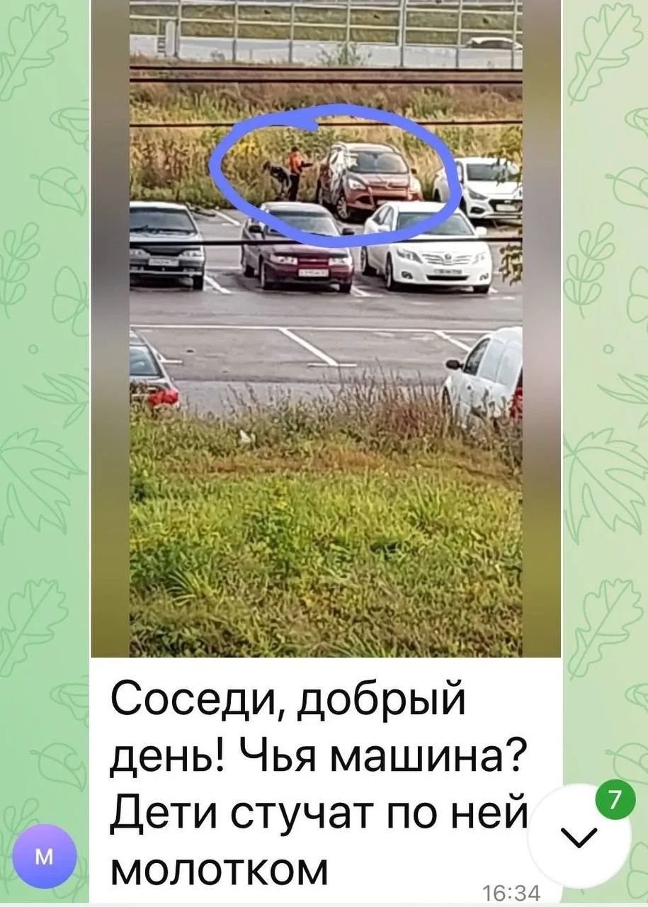 Изображение из сообщения канала