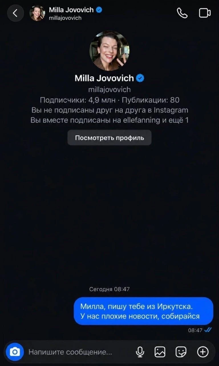Изображение из сообщения канала