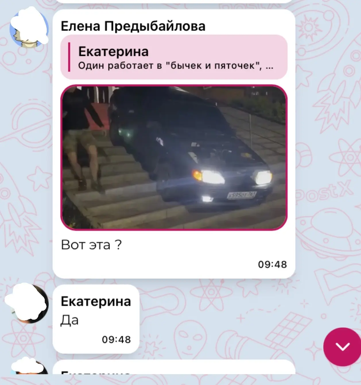 Изображение из сообщения канала