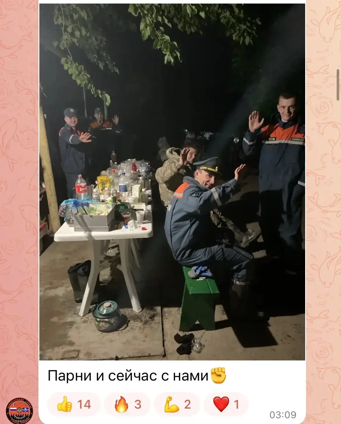 Изображение из сообщения канала