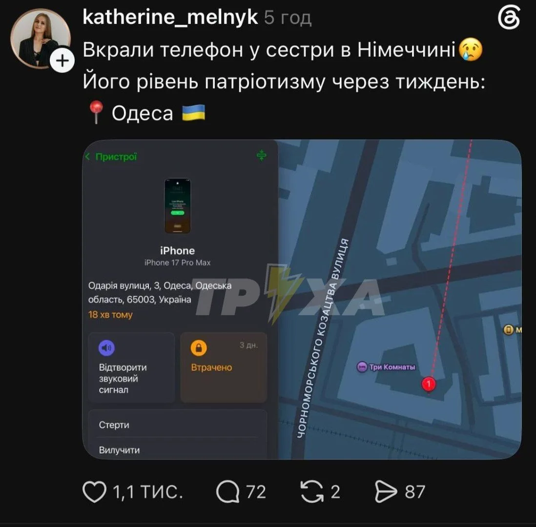 Изображение из сообщения канала