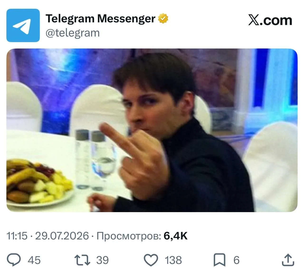 Изображение из сообщения канала