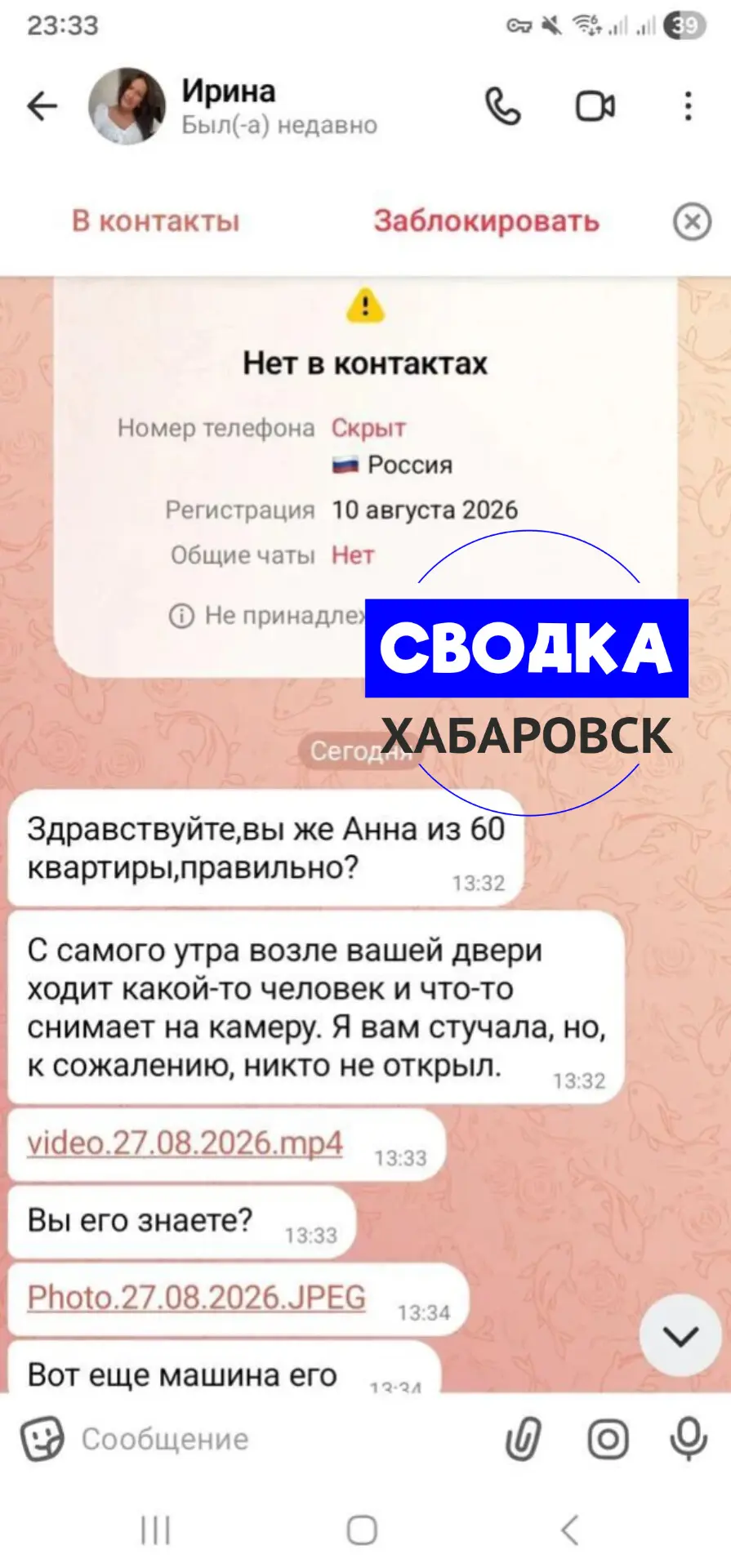 Изображение из сообщения канала