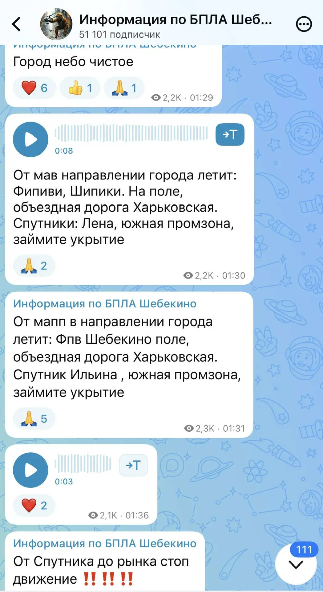 Изображение из сообщения канала