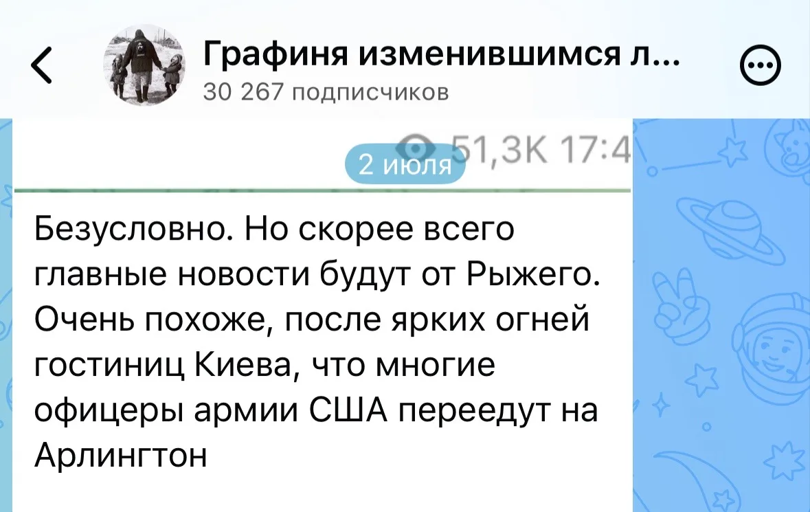 Изображение из сообщения канала