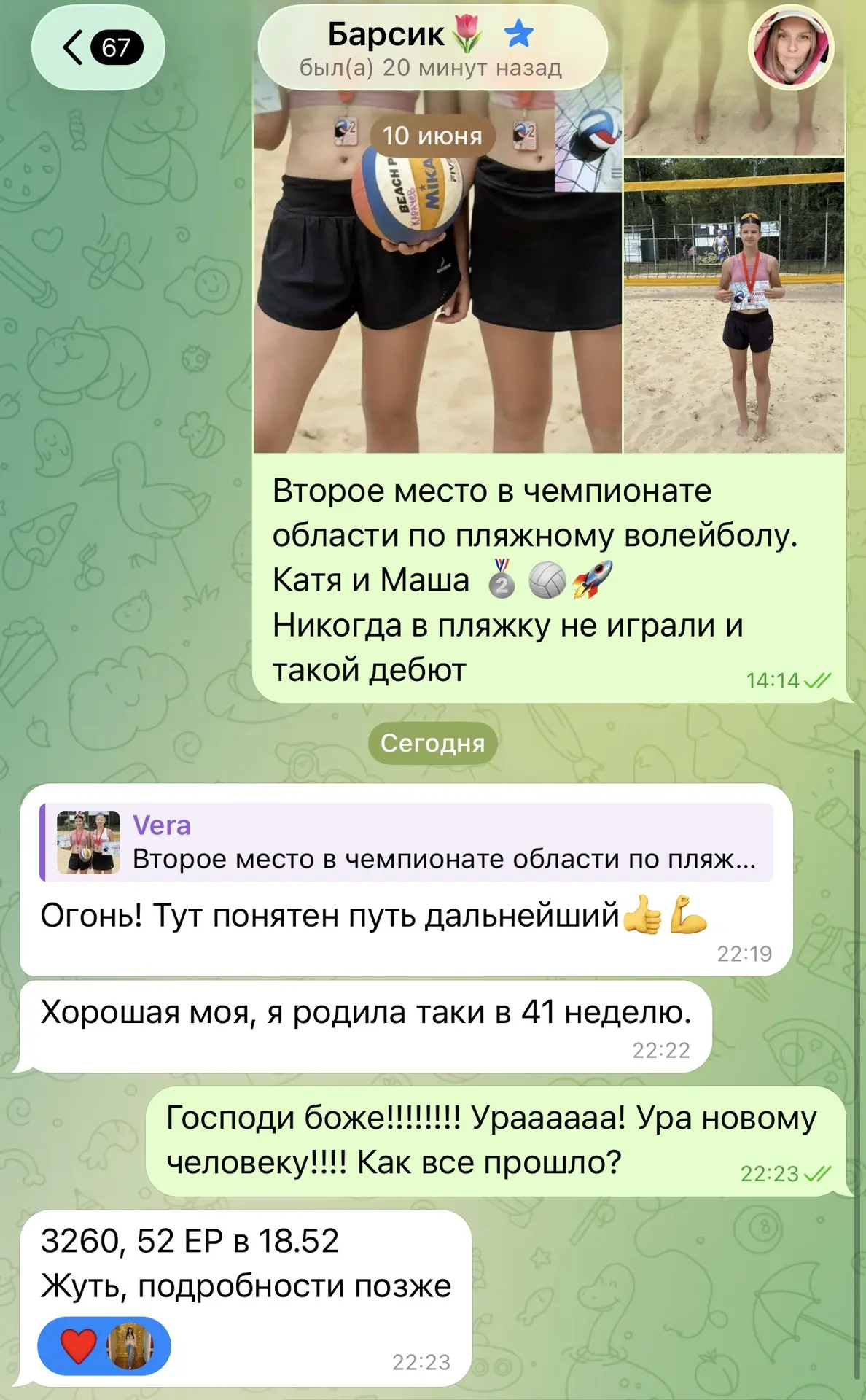 Изображение из сообщения канала