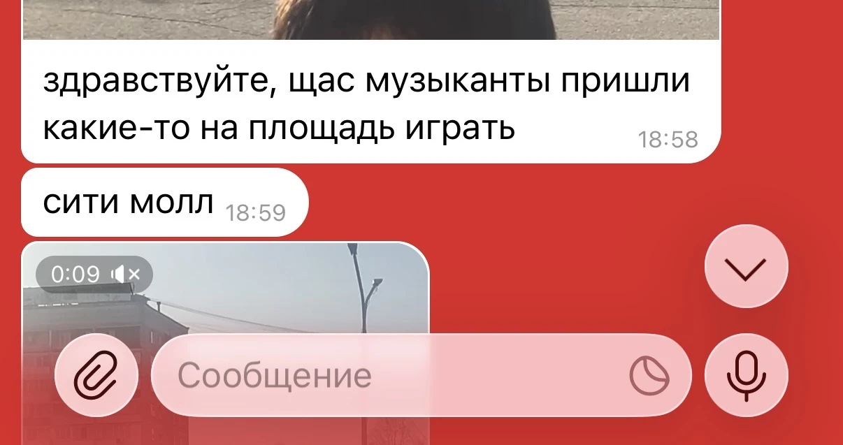 Изображение из сообщения канала