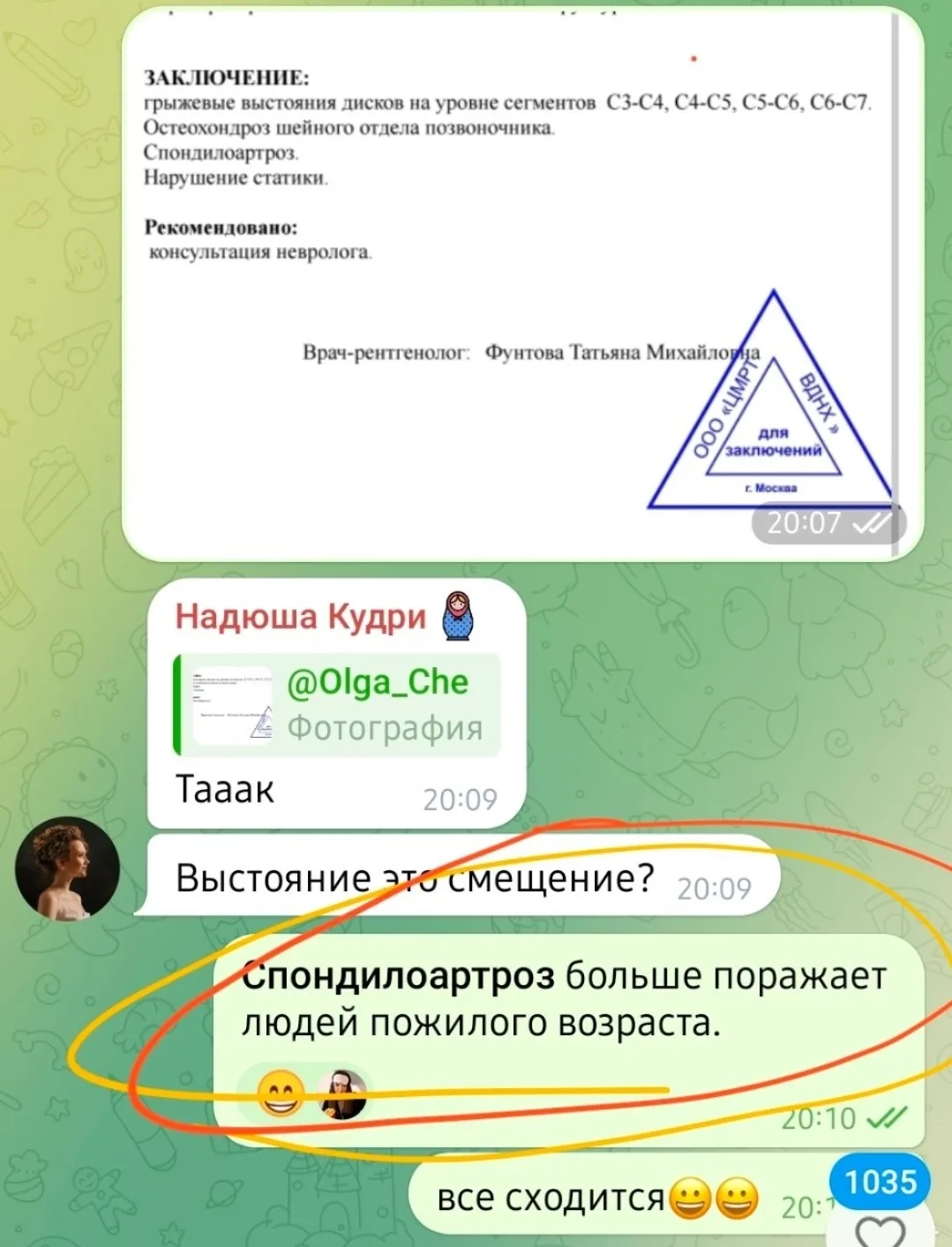 Изображение из сообщения канала