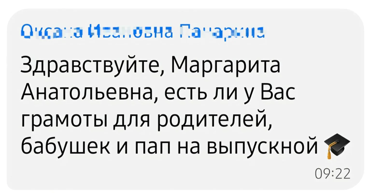 Изображение из сообщения канала