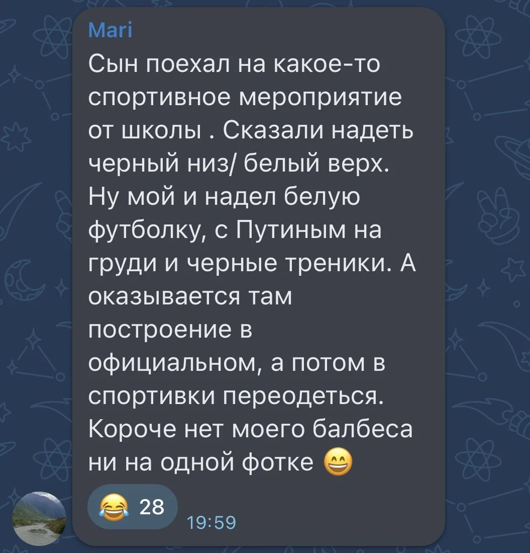 Изображение из сообщения канала