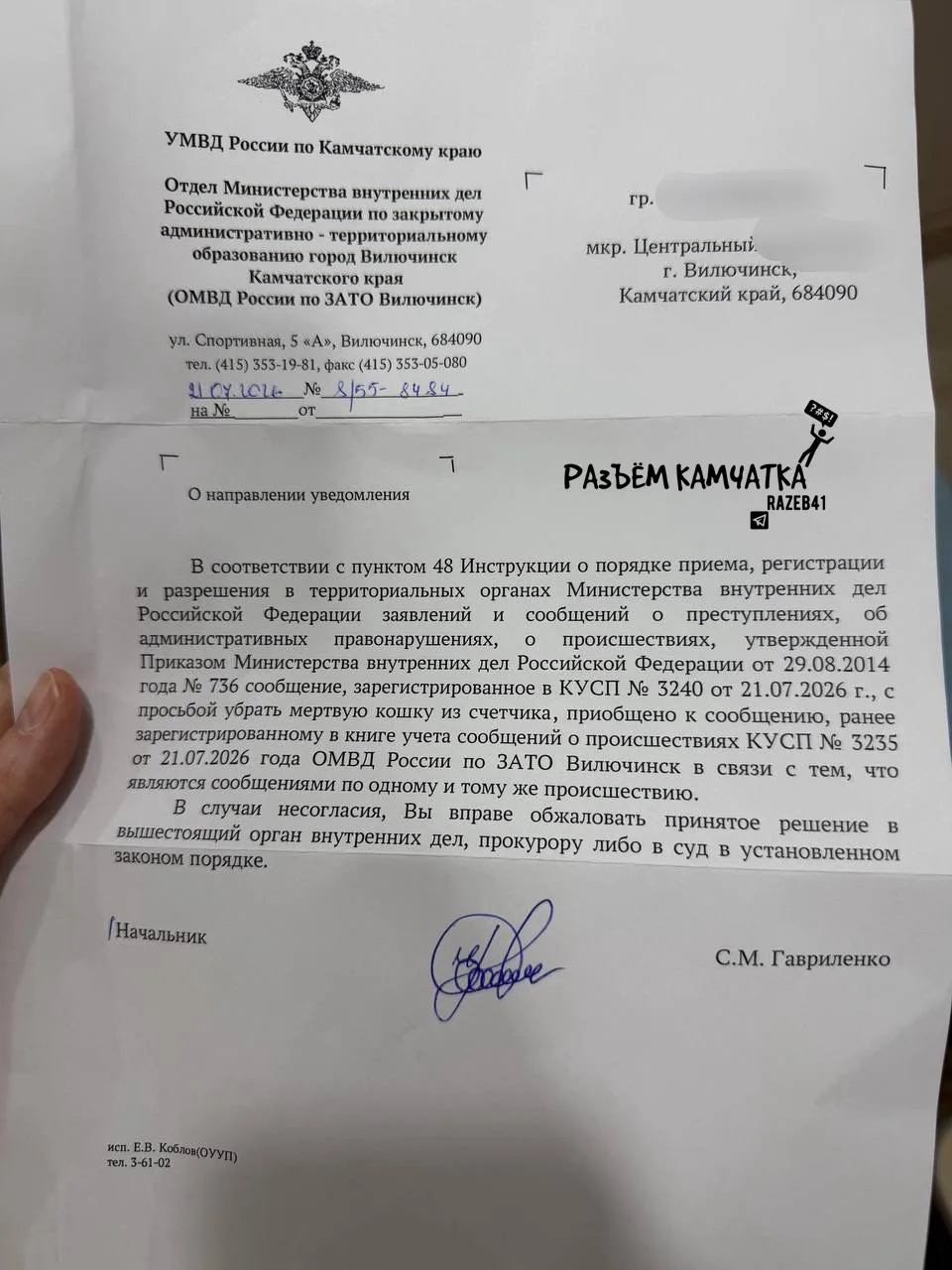 Изображение из сообщения канала