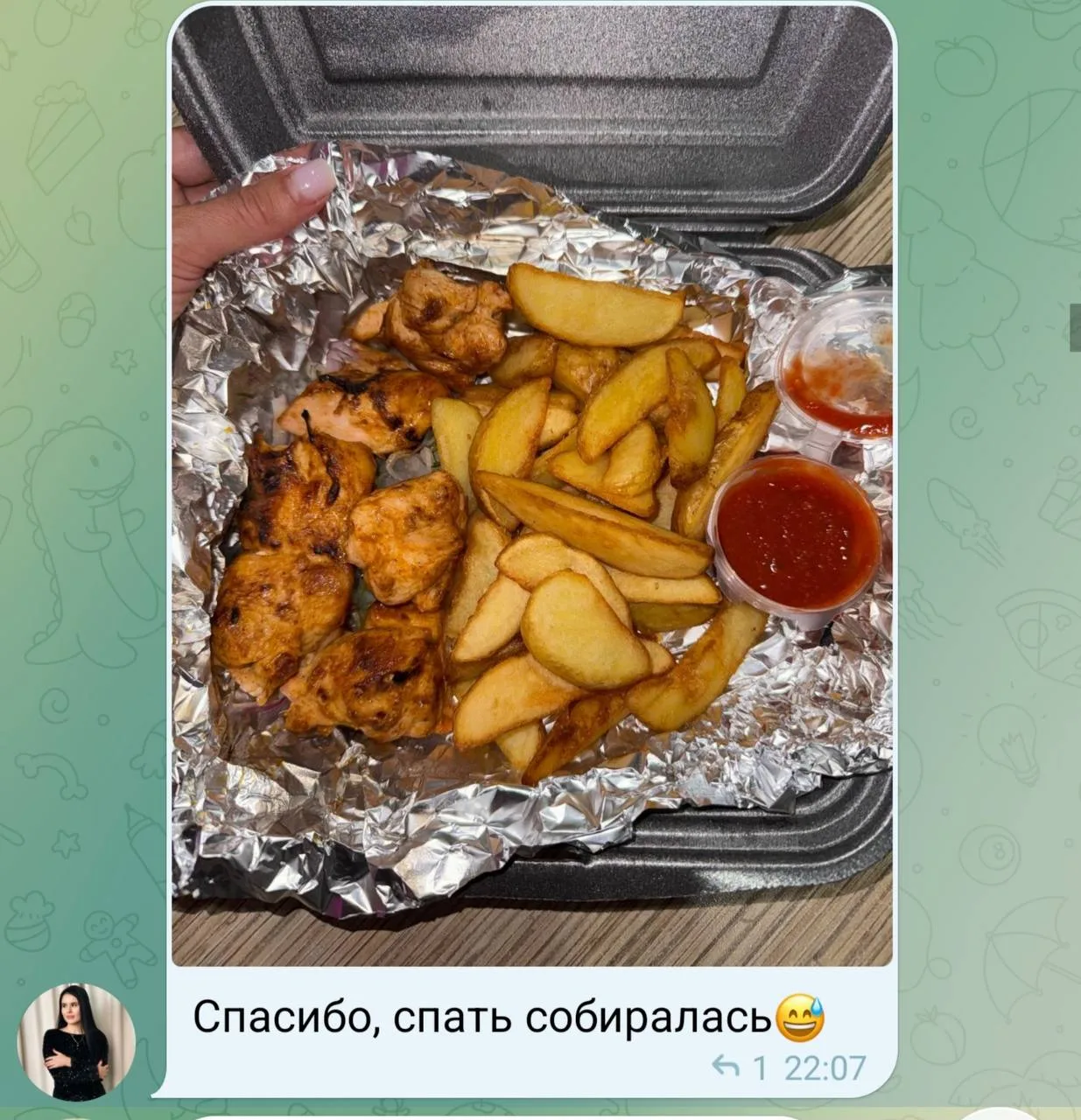 Изображение из сообщения канала