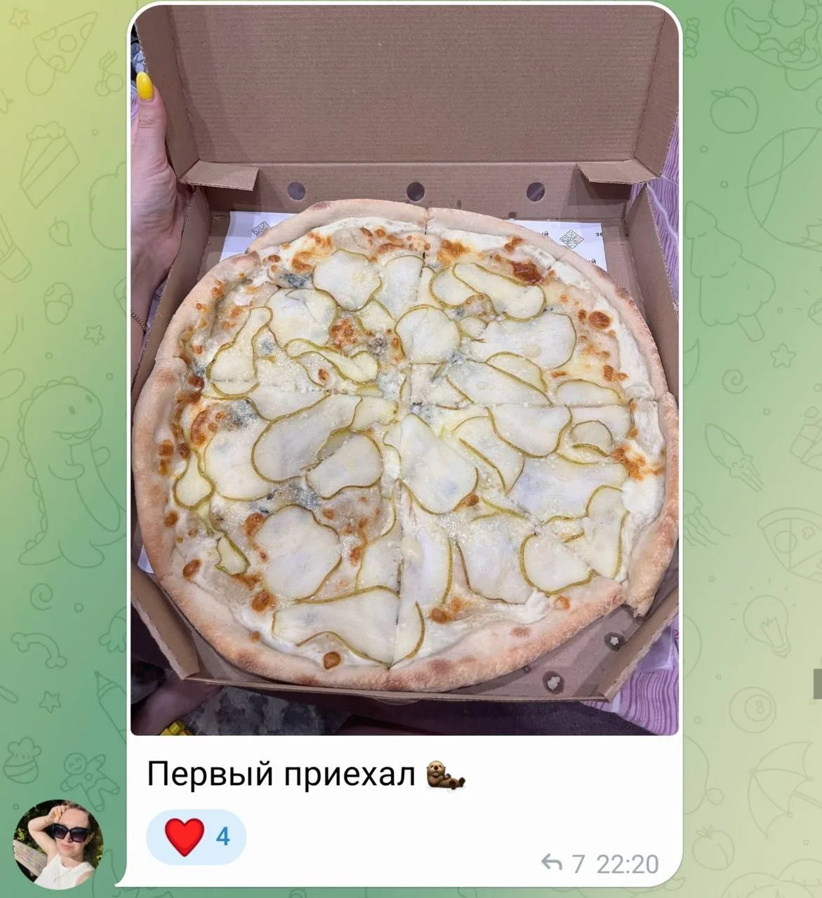 Изображение из сообщения канала